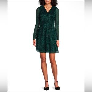 Rachel and Zoe metallic green dress